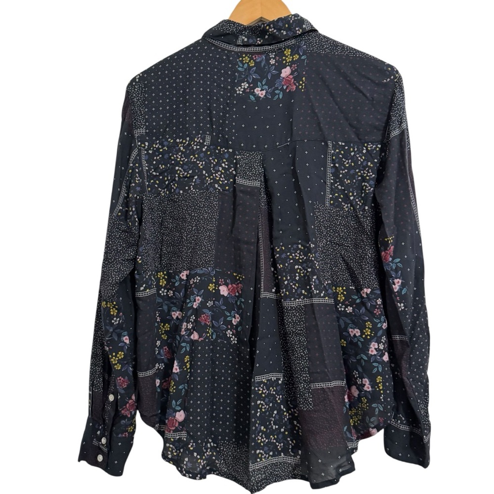 Dylan Patchwork Floral One Pocket Button Front To… - image 3